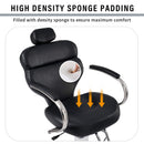 Premium Black PU Leather Reclining Barber Chair With Hydraulic Pump (SAK53892) - Saksby Wholesale - Padding View