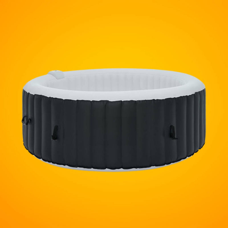 Premium Blow Up 6 Person Sauna Pool Hot Tub With 130 Jets, 7FT (SAK63510) - Saksby Wholesale -  Front View