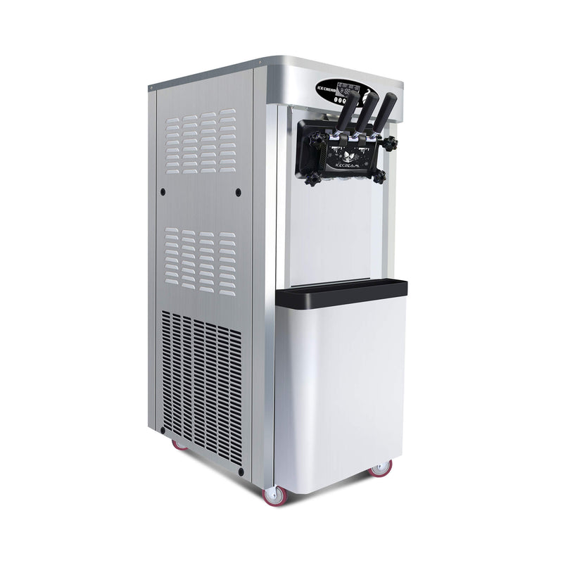 Premium Commercial 3-Flavor Dual Hopper Ice Cream Machine (SAK56917) SAKSBY - Front Right Corner View