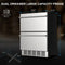 Premium Double Drawer Stainless Steel Built-In Wine Beverage Undercounter Refrigerator, 5.3 Cu.Ft. (SAK92576) SAKSBY - Dimensions View
