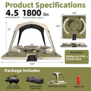 [11X11FT] Premium Floating Dock Lounge With With Ladder, Double Seats, Table, And Canopy (SAK49273) - Saksby Wholesale - Specifications