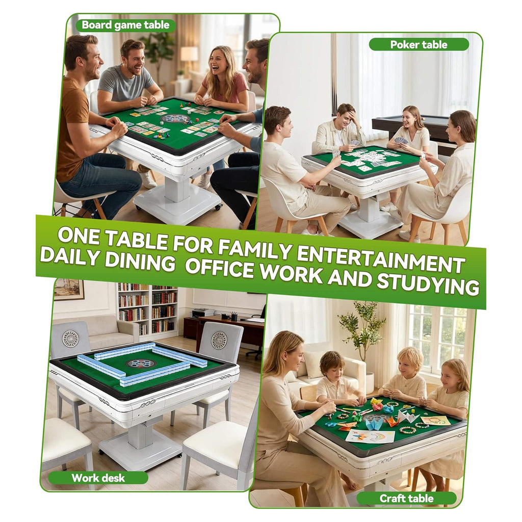 Premium Foldable 4-Player Automatic Mahjong Table With 2 Tile Sets (SAK57230) - Saksby Wholesale - Applications