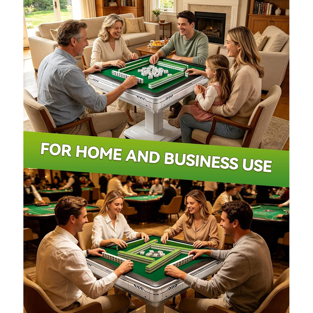 Premium Foldable 4-Player Automatic Mahjong Table With 2 Tile Sets (SAK57230) - Saksby Wholesale - Home And Business Use