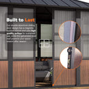 Premium Hardtop Aluminum Sunroom Solarium With TV Mount And Sliding Doors (SAK60439)  - Saksby Wholesale - Quality Pulleys