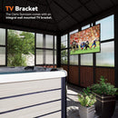 Premium Hardtop Aluminum Sunroom Solarium With TV Mount And Sliding Doors (SAK60439)  - Saksby Wholesale - TV Bracket