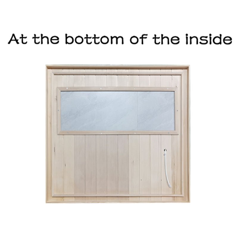 Premium Hemlock Wood Two Person FAR Infrared Sauna Room W/ Glass Door, 1750WDetail View
