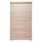 Premium Hemlock Wood Two Person FAR Infrared Sauna Room W/ Glass Door, 1750W Back View