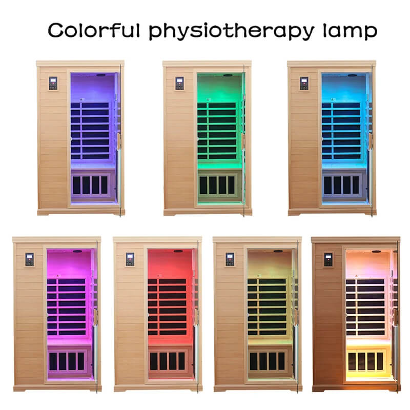 Premium Hemlock Wood Two Person FAR Infrared Sauna Room W/ Glass Door, 1750W (96081525) - Comparison View