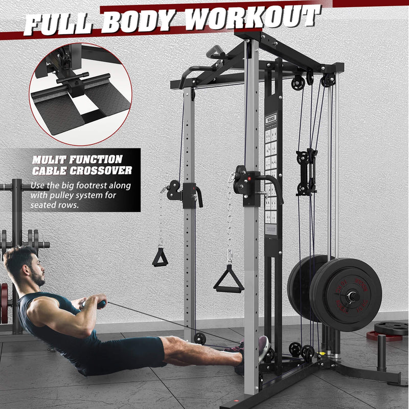 Premium Home Cable Crossover Full Body Workout Fly Machine, 350LBS (SAK06341) - Saksby Wholesale - Multi Function