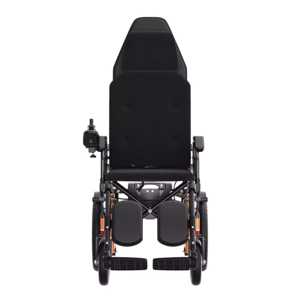 Premium Lightweight Electric Full Reclining Motorized Foldable Wheelchair (SAK91516) SAKSBY - Front View