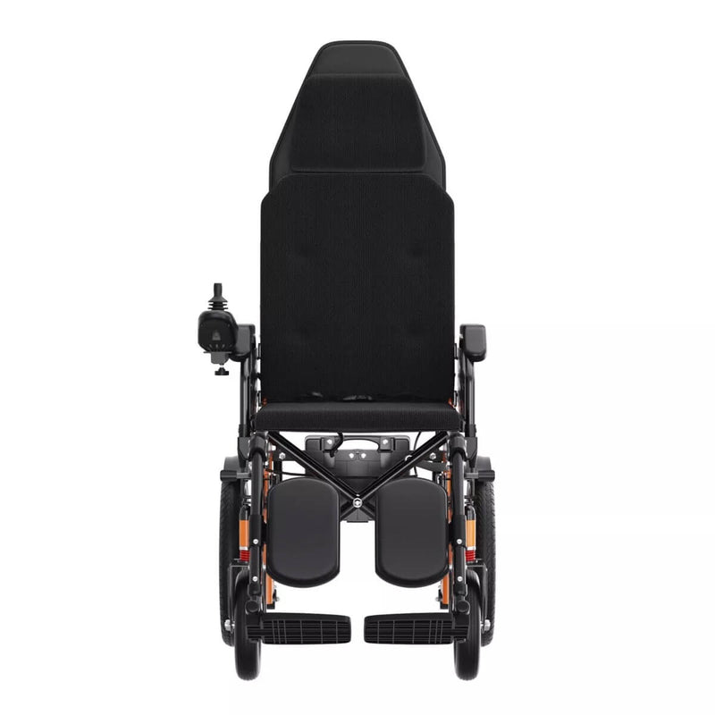Premium Lightweight Electric Full Reclining Motorized Foldable Wheelchair (SAK91516) Saksby - Front View