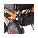 Premium Lightweight Electric Full Reclining Motorized Foldable Wheelchair (SAK91516) Saksby - Left Rear View
