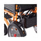 Premium Lightweight Electric Full Reclining Motorized Foldable Wheelchair (SAK91516) Saksby - Left Rear View