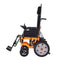 Premium Lightweight Electric Full Reclining Motorized Foldable Wheelchair (SAK91516) Saksby - Left Side View