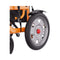 Premium Lightweight Electric Full Reclining Motorized Foldable Wheelchair (SAK91516) Saksby - Rear Wheel Close-Up