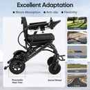 Pride Premium Lightweight Foldable All-Terrain Electric Wheelchair, 300LBS [FDA & Airline Approved] (SAK18673)