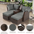 Premium Outdoor 2-Seater Patio Daybed With Foldable Awning, Cushions, And Rattan Frame (SAK90233) - Saksby Wholesale - Features