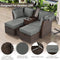Premium Outdoor 2-Seater Patio Daybed With Foldable Awning, Cushions, And Rattan Frame (SAK90233) - Saksby Wholesale - Features