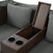 Premium Outdoor 2-Seater Patio Daybed With Foldable Awning, Cushions, And Rattan Frame (SAK90233) - Saksby Wholesale - Open Storage And Cup Holder