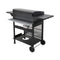 Premium Outdoor 4-Burner Propane BBQ Grill With Foldable Side Tables, Hanging Basket, And Cooking Grids (SAK53213) - Saksby Wholesale - Back Side View