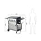 Premium Outdoor 4-Burner Propane BBQ Grill With Foldable Side Tables, Hanging Basket, And Cooking Grids (SAK53213) - Saksby Wholesale - Dimensions