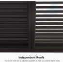 Premium Outdoor Aluminum Louvered Patio Pergola With LED Lights (SAK24896) - Saksby Wholesale - Louvers