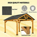 [09X11FT] Premium Outdoor Hardtop Patio Backyard Gazebo (SAK86341) - Saksby Wholesale - High Quality Materials