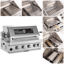 Premium Outdoor Kitchen With 32 Inch 60000 BTU Built-In Stainless Steel LPG Gas Grill, Door And Drawer Combo And Stainless Steel Ice Box (SAK98661) - Saksby Wholesale - Grilling Details