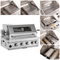 Premium Outdoor Kitchen With 32 Inch 60000 BTU Built-In Stainless Steel LPG Gas Grill, Door And Drawer Combo And Stainless Steel Ice Box (SAK98661) - Saksby Wholesale - Grilling Details
