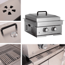 Premium Outdoor Kitchen With 32 Inch 60000 BTU Built-In Stainless Steel LPG Gas Grill, Door And Drawer Combo And Stainless Steel Ice Box (SAK98661) - Saksby Wholesale - Heat Control Details
