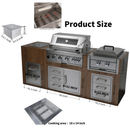 Premium Outdoor Kitchen With 32 Inch 60000 BTU Built-In Stainless Steel LPG Gas Grill, Door And Drawer Combo And Stainless Steel Ice Box (SAK98661) - Saksby Wholesale - Product Size