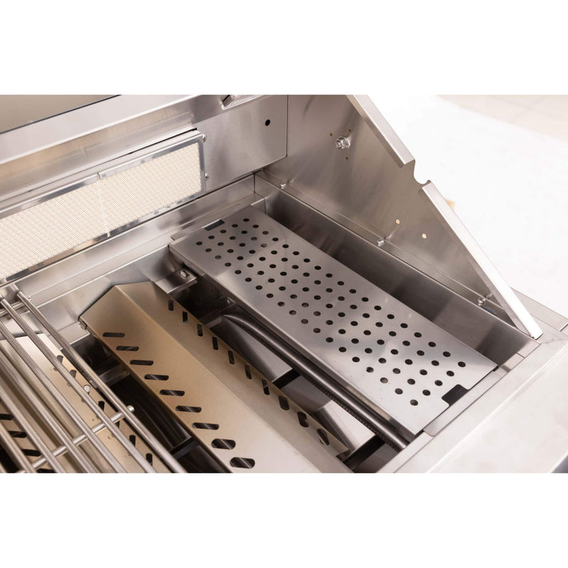 Premium Outdoor Kitchen With 32 Inch 60000 BTU Built-In Stainless Steel LPG Gas Grill, Door And Drawer Combo And Stainless Steel Ice Box (SAK98661) - Saksby Wholesale - Stainless Steel Material