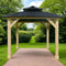 [10x10FT] Premium Outdoor Patio Hardtop Gazebo W/ Double Steel Roof (SAK01291) - Saksby Wholesale - Garden View