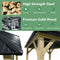[10x10FT] Premium Outdoor Patio Hardtop Gazebo W/ Double Steel Roof (SAK01291) - Saksby Wholesale - Material View