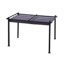 [10x13FT] Premium Outdoor Patio Retractable Pergola With Canopy (SAK01864) - Saksby Wholesale - Full View