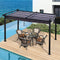 [10x13FT] Premium Outdoor Patio Retractable Pergola With Canopy (SAK01864) - Saksby Wholesale - Lifestyle View