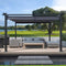 [10x13FT] Premium Outdoor Patio Retractable Pergola With Canopy (SAK01864) - Saksby Wholesale - Lifestyle View