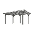 [09X12FT] Premium Outdoor Wooden Grape Trellis Pergola (SAK18579) - Saksby Wholesale - Gray Dimensions