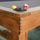8FT Premium Professional Presli Slate Native Acacia Solid Wood Billiard Pool Table (SAK90428) - Saksby Wholesale - Corner View