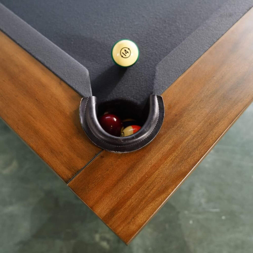 8FT Premium Professional Presli Slate Native Acacia Solid Wood Billiard Pool Table (SAK90428) - Saksby Wholesale - Edge Ball Container
