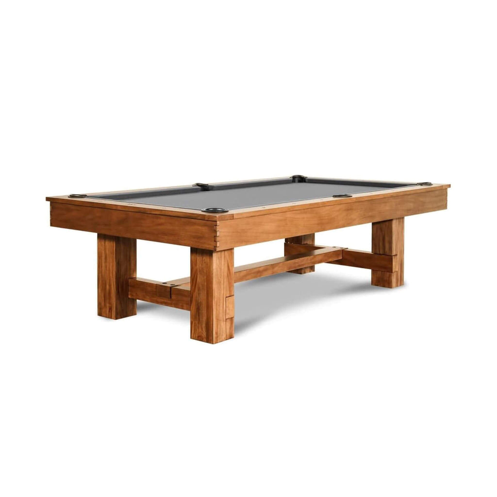 8FT Premium Professional Presli Slate Native Acacia Solid Wood Billiard Pool Table (SAK90428) - Saksby Wholesale - Side View In Background