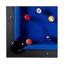 8FT Premium Professional Regal Slate Modern Graphite Solid Wood Billiard Pool Table (SAK64029) - Saksby Wholesale - Top View Ball Container and Balls