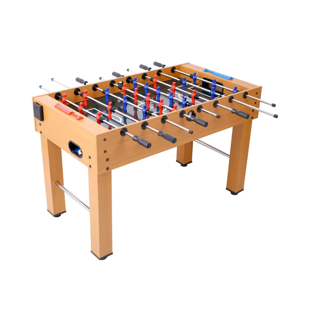Premium 54-Inch Professional Wooden Foosball Table With Adjustable Leg Levelers (SAK95481) - Saksby Wholesale - Front Side View