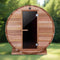 Premium Red Cedar 4-Person Barrel Sauna With Heater Guard And Towel Rack (97538641)