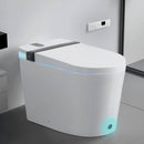 Premium Smart Toilet With Bidet Seat, Foot Sensor, Auto Open And Close Lid, LED Display, Night Light, Warm Water Wash, Air Dryer, Revolving Lamp, And Side Knob Controls (SAK81465) - Saksby Wholesale - Design Details