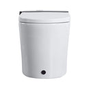 Premium Smart Toilet With Bidet Seat, Foot Sensor, Auto Open And Close Lid, LED Display, Night Light, Warm Water Wash, Air Dryer, Revolving Lamp, And Side Knob Controls (SAK81465) - Saksby Wholesale - Front View