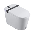 Premium Smart Toilet With Bidet Seat, Foot Sensor, Auto Open And Close Lid, LED Display, Night Light, Warm Water Wash, Air Dryer, Revolving Lamp, And Side Knob Controls (SAK81465) - Saksby Wholesale - Top Side View