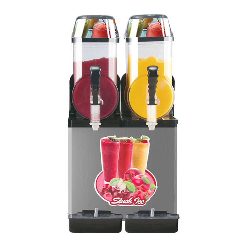 Premium Stainless Steel Margarita Frozen Drink Machine With 30L Double Tank Slushy Maker (SAK48253)-SAKSBY