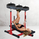 Premium Vertical Leg Press Machine With Adjustable Back And Head Rests For Home Gyms, 660LBS (SAK34819) - Saksby Wholesale - Demonstration View