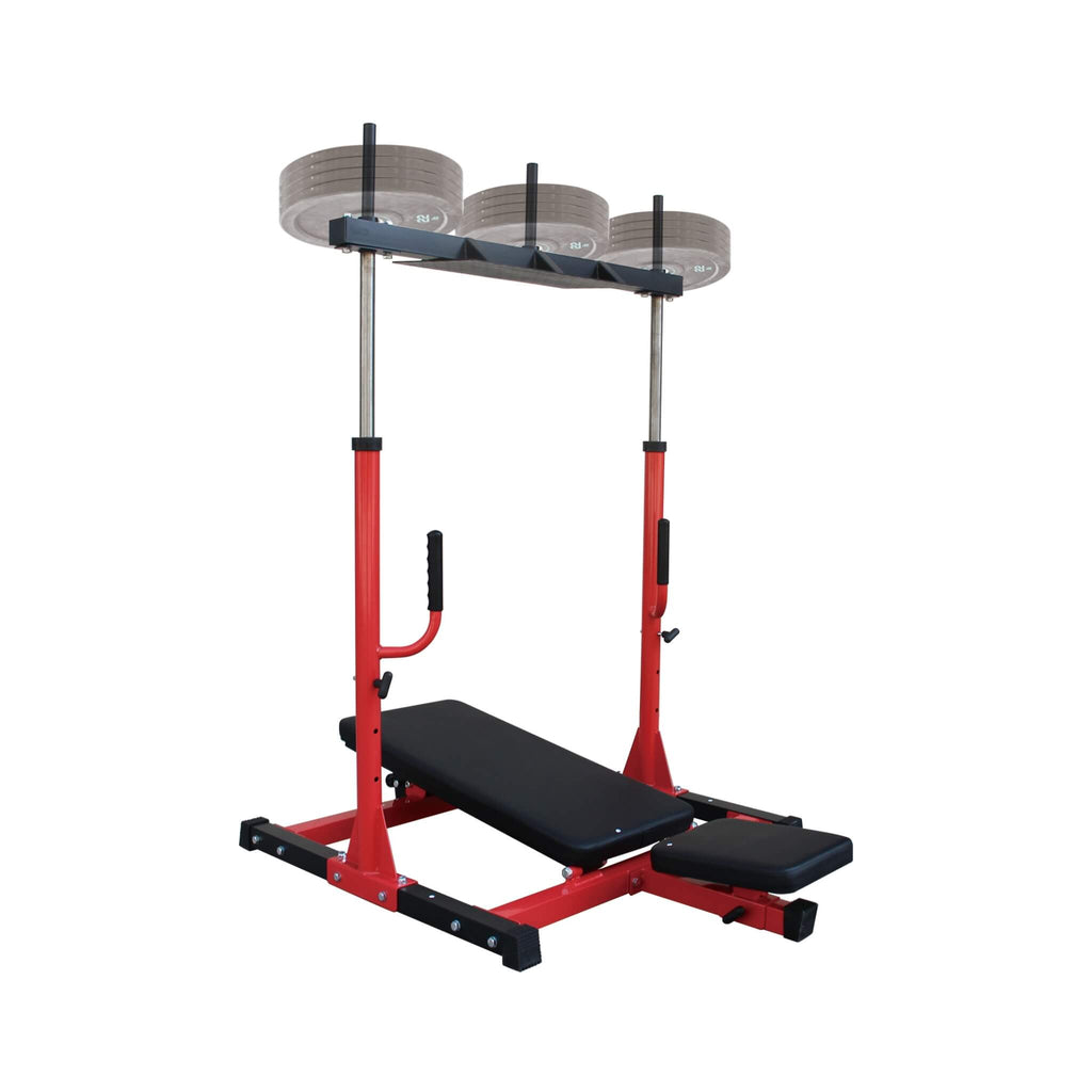 Premium Vertical Leg Press Machine With Adjustable Back And Head Rests For Home Gyms, 660LBS (SAK34819) - Saksby Wholesale - Front Right View